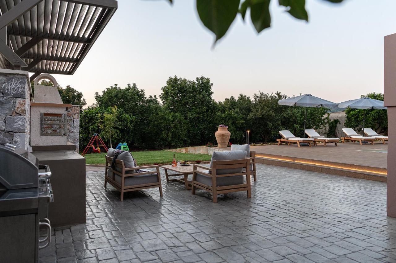 Villa Enny, 3 Bd With Private Heated Pool Agia  المظهر الخارجي الصورة