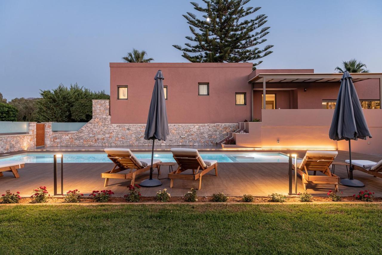 Villa Enny, 3 Bd With Private Heated Pool Agia  المظهر الخارجي الصورة